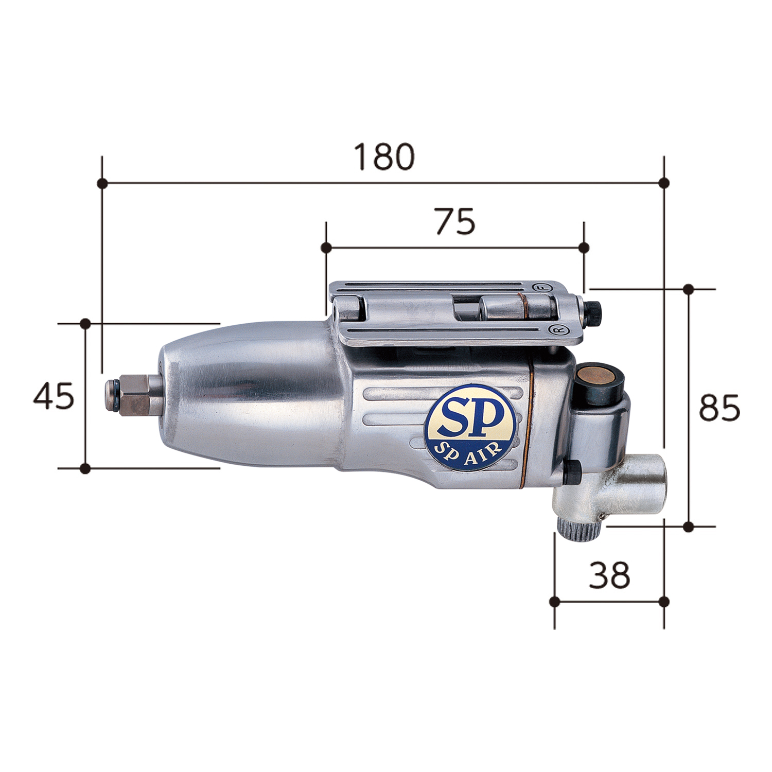 エスピーエアー SP 超軽量1600クラスインパクトレンチ SP-7146EX 電動工具